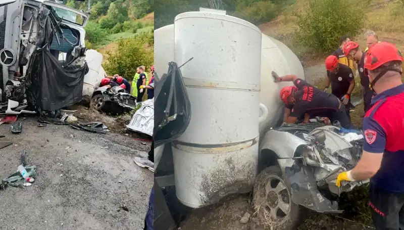 Beton Mikseri Otomobilin Üzerine Devrildi: Korkunç Kaza Ayrıntıları!