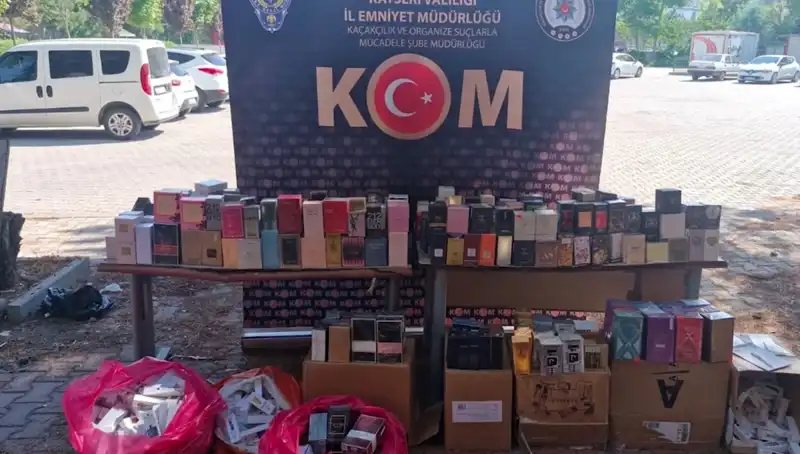 Kayseri'de Kaçak Parfüm Operasyonunda İki Kişi Gözaltına Alındı