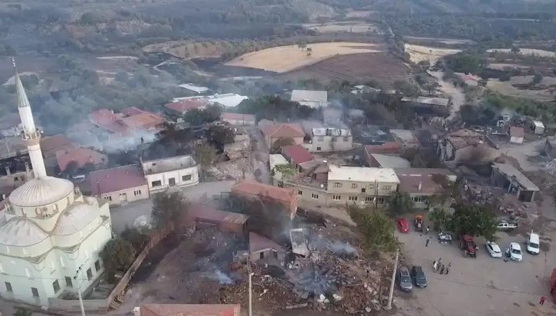 Çanakkale'de Orman Yangını Dehşeti: Havadan Görüntülerle Ortaya Çıktı