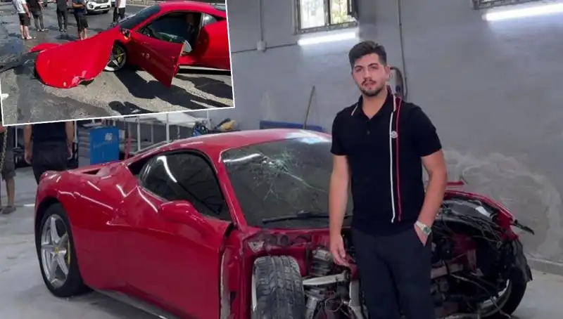15 Milyonluk Ferrari Hurdaya Döndü: Sahibi Duygularını Paylaştı