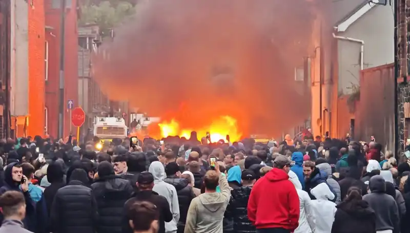 Kuzey İrlanda'da Cinsel Saldırı Protestoları: Evler Alev Alev Yandı